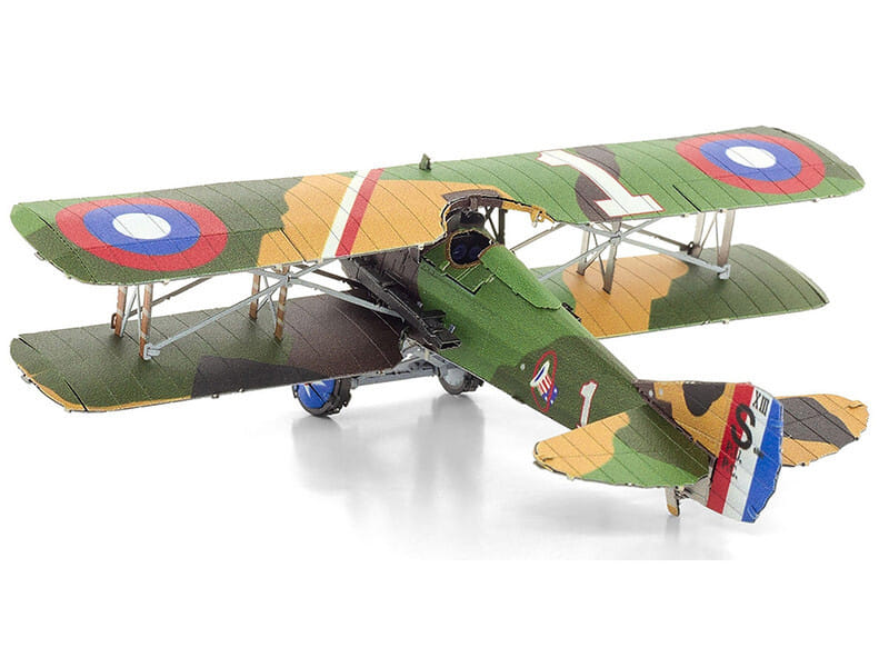 Model Kit SPAD S.XIII Fighter Aircraft "World War I" French Air Force (Moderate Difficulty) Steel Model by Metal Earth - Image 2