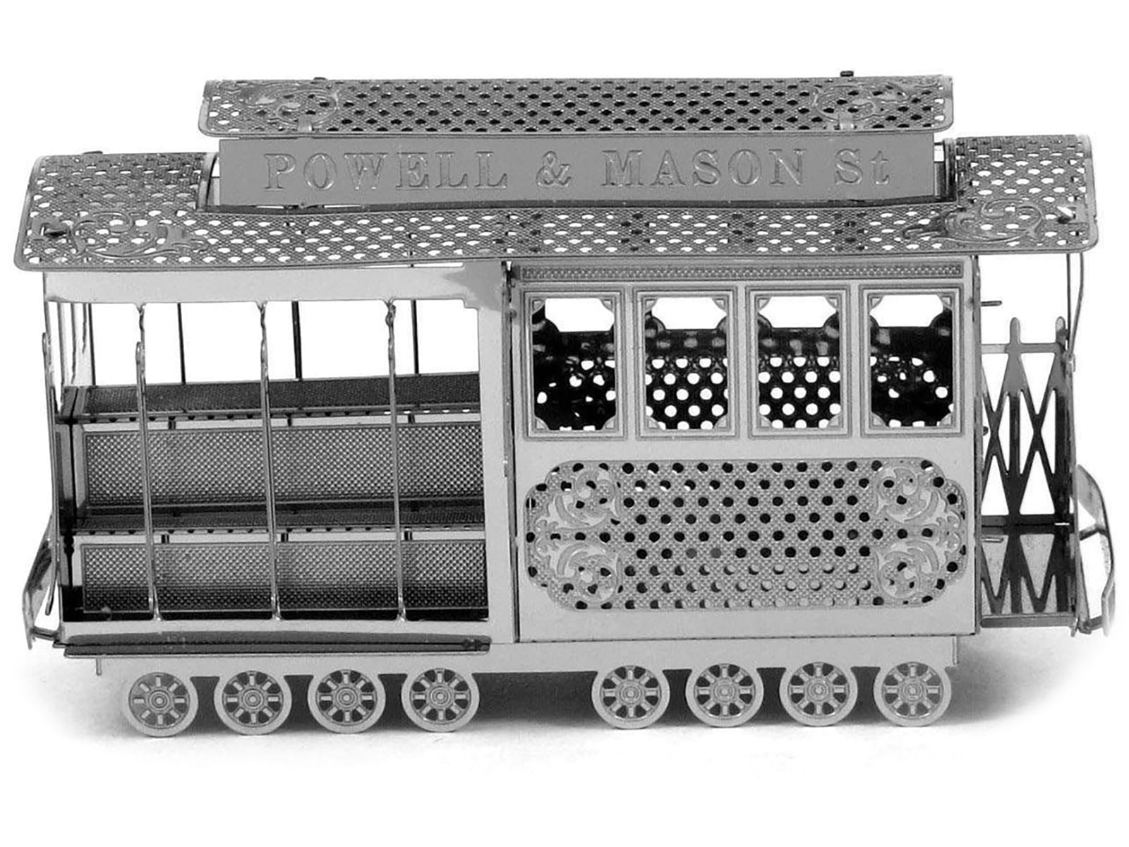 Model Kit San Francisco Cable Car "Powel & Mason St" (Easy Difficulty) Steel Model by Metal Earth - Image 2