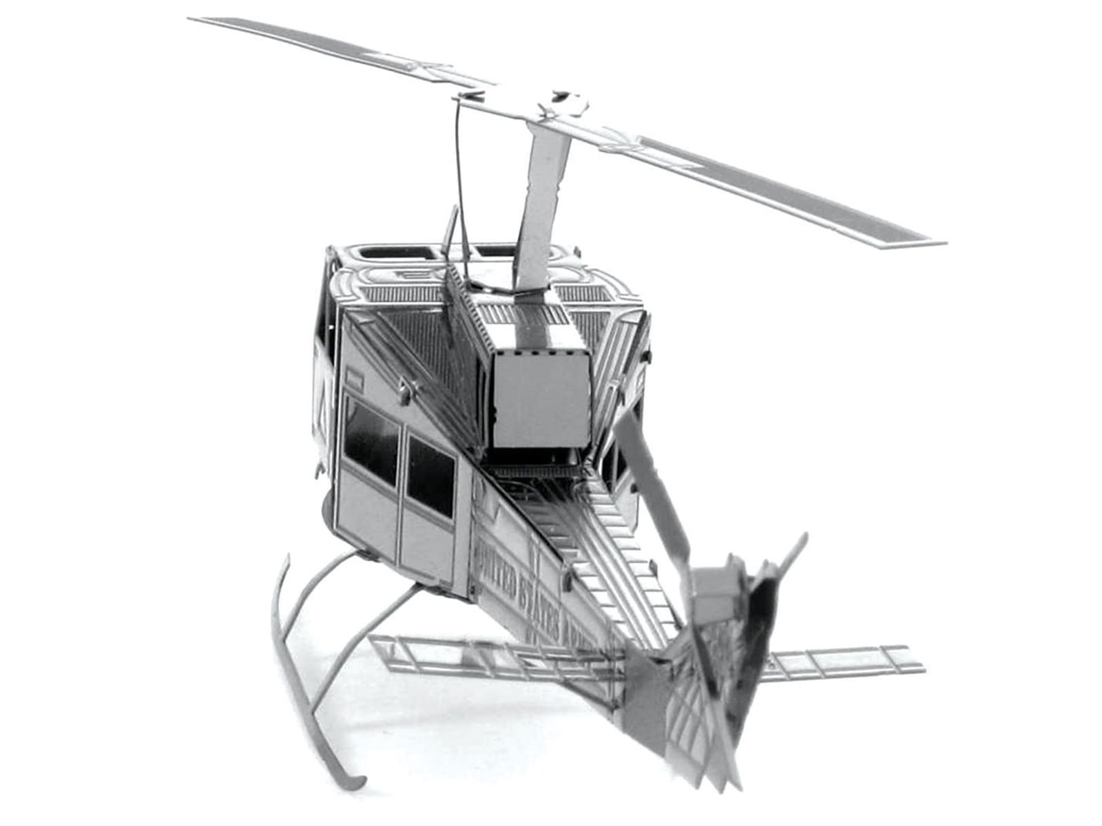 Model Kit Bell UH-1 Iroquois "Huey" Helicopter "United States Army" (Easy Difficulty) Steel Model by Metal Earth - Image 3