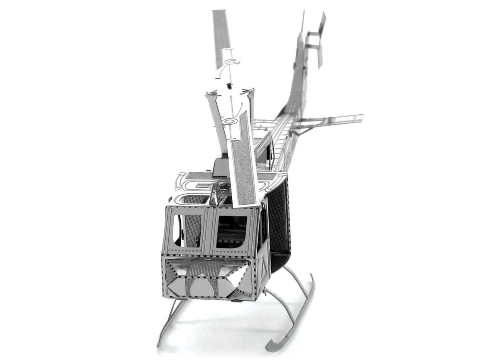 Model Kit Bell UH-1 Iroquois "Huey" Helicopter "United States Army" (Easy Difficulty) Steel Model by Metal Earth - Image 4
