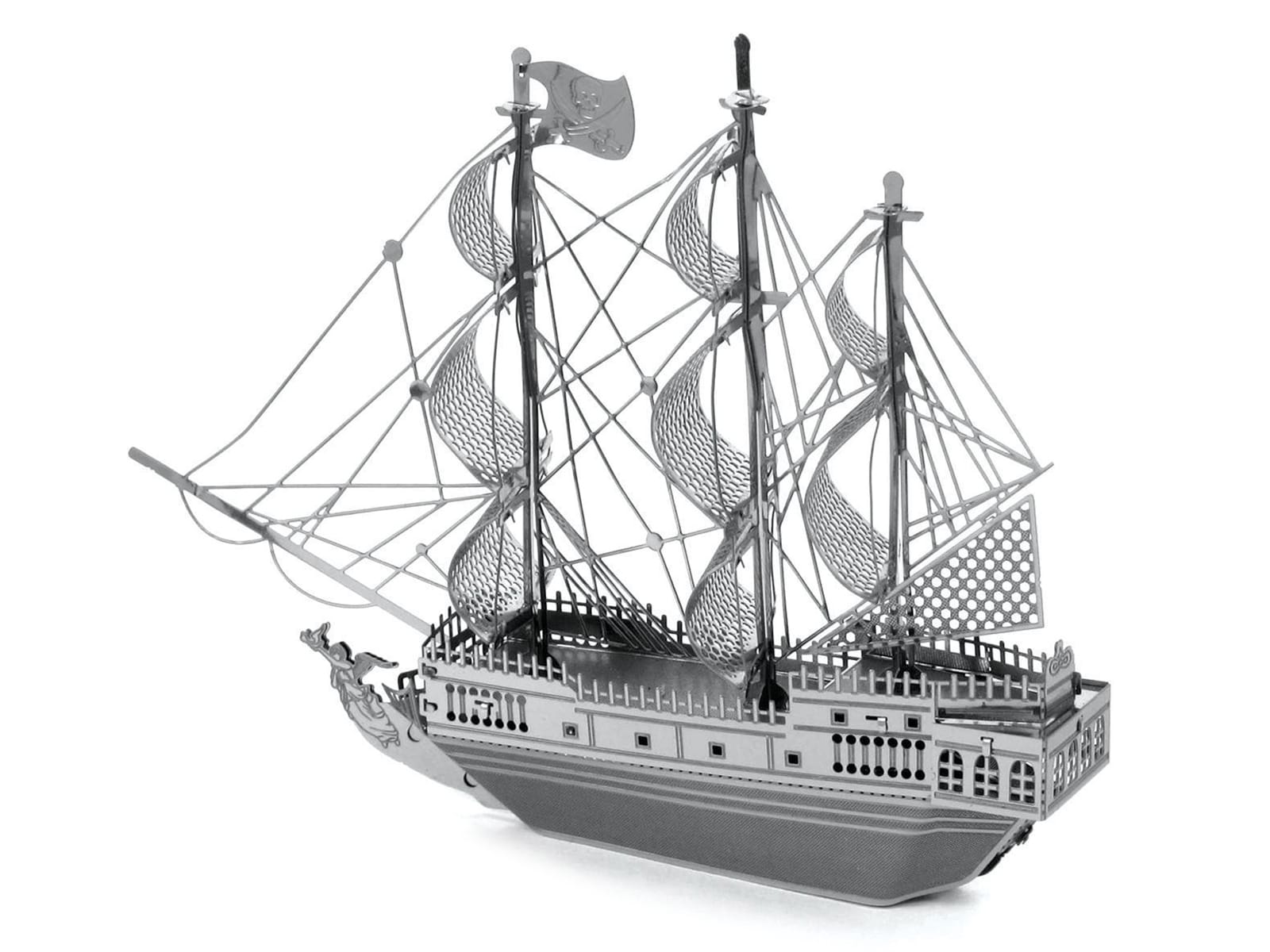 Model Kit Black Pearl Ship (Moderate Difficulty) Steel Model by Metal Earth - Image 2