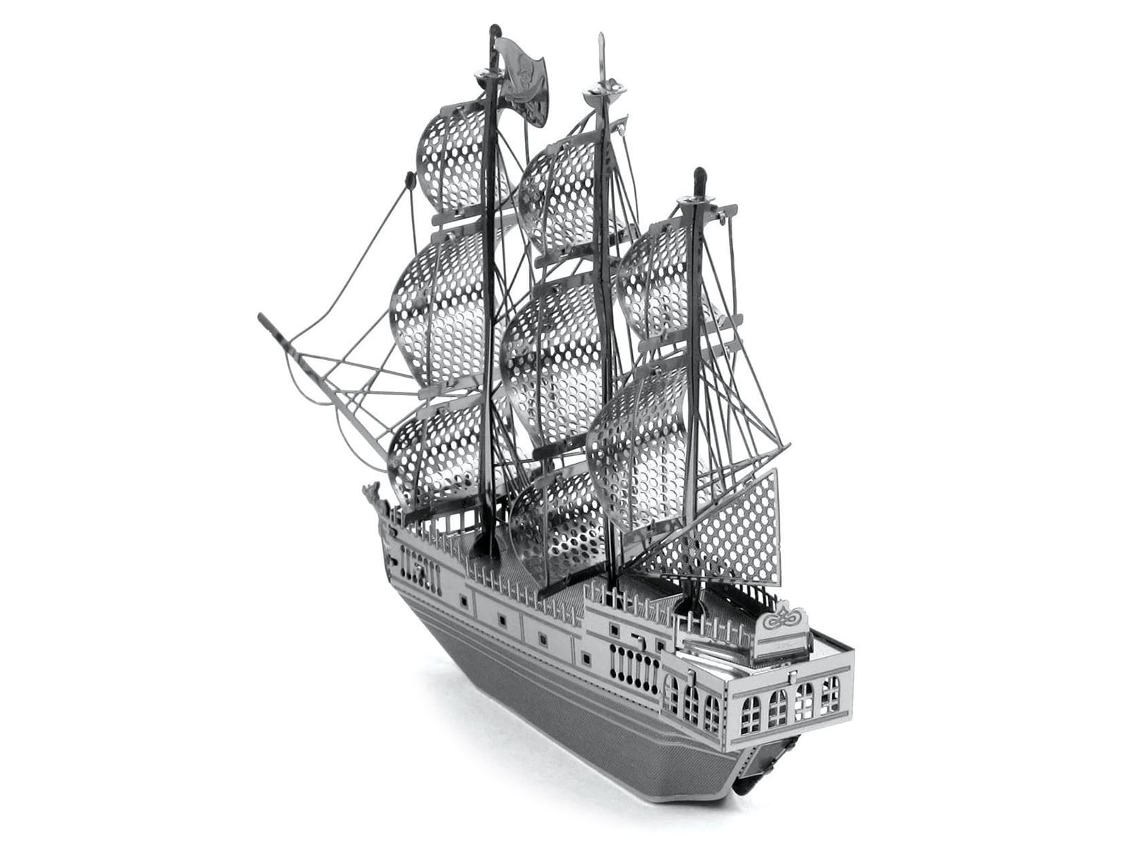 Model Kit Black Pearl Ship (Moderate Difficulty) Steel Model by Metal Earth - Image 3
