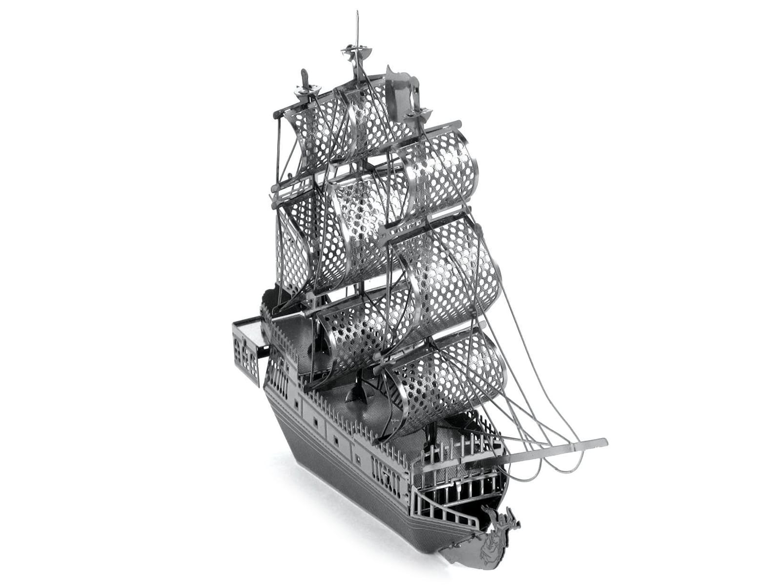 Model Kit Black Pearl Ship (Moderate Difficulty) Steel Model by Metal Earth - Image 4