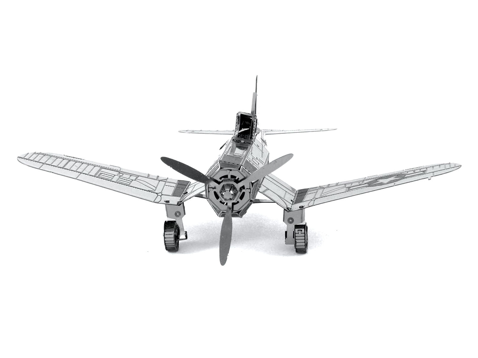 Model Kit Vought F4U Corsair Fighter Aircraft "United States Navy" (Moderate Difficulty) Steel Model by Metal Earth - Image 3