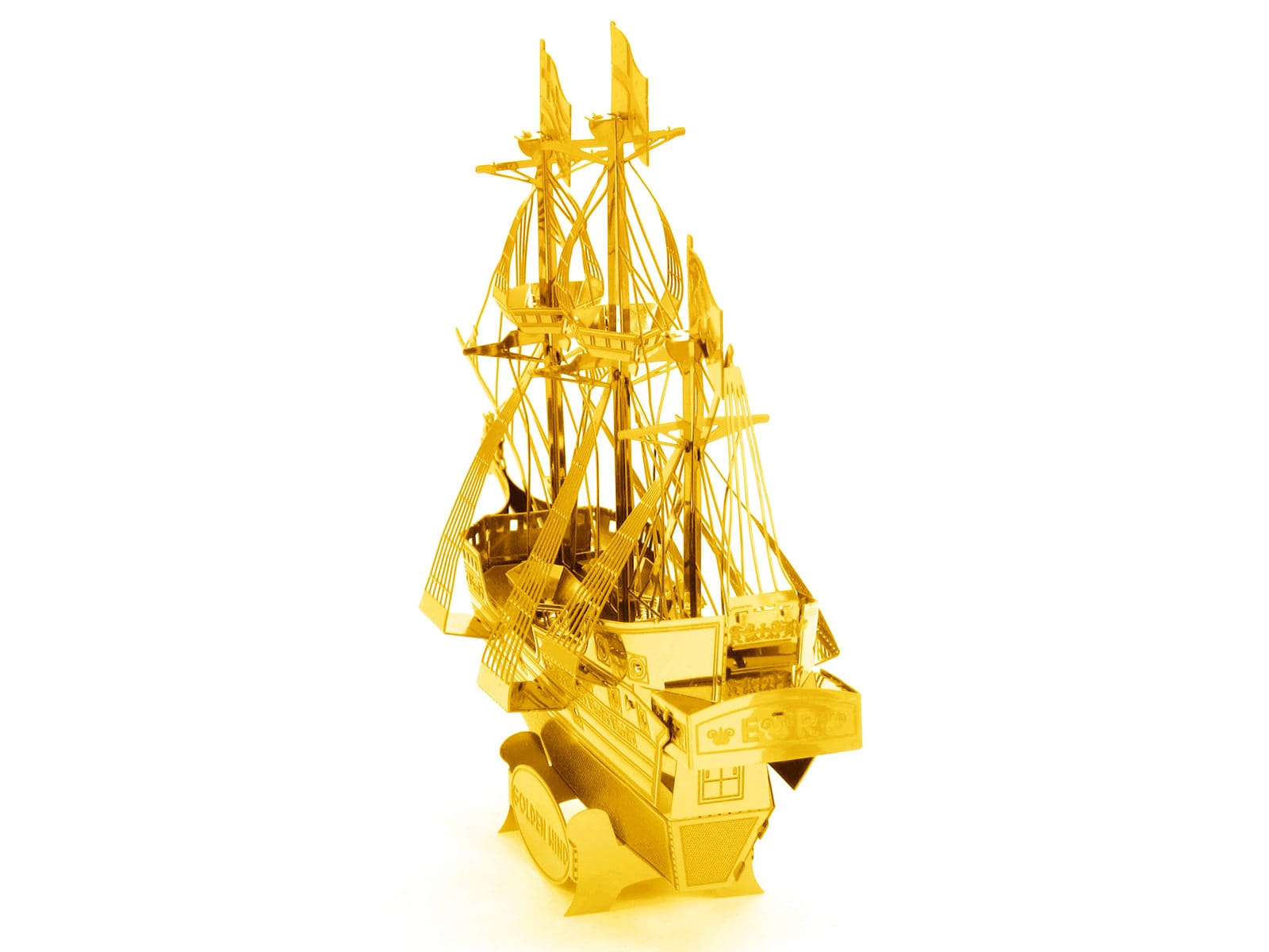 Model Kit Golden Hind Galleon Gold Version (Moderate Difficulty) Steel Model by Metal Earth - Image 3