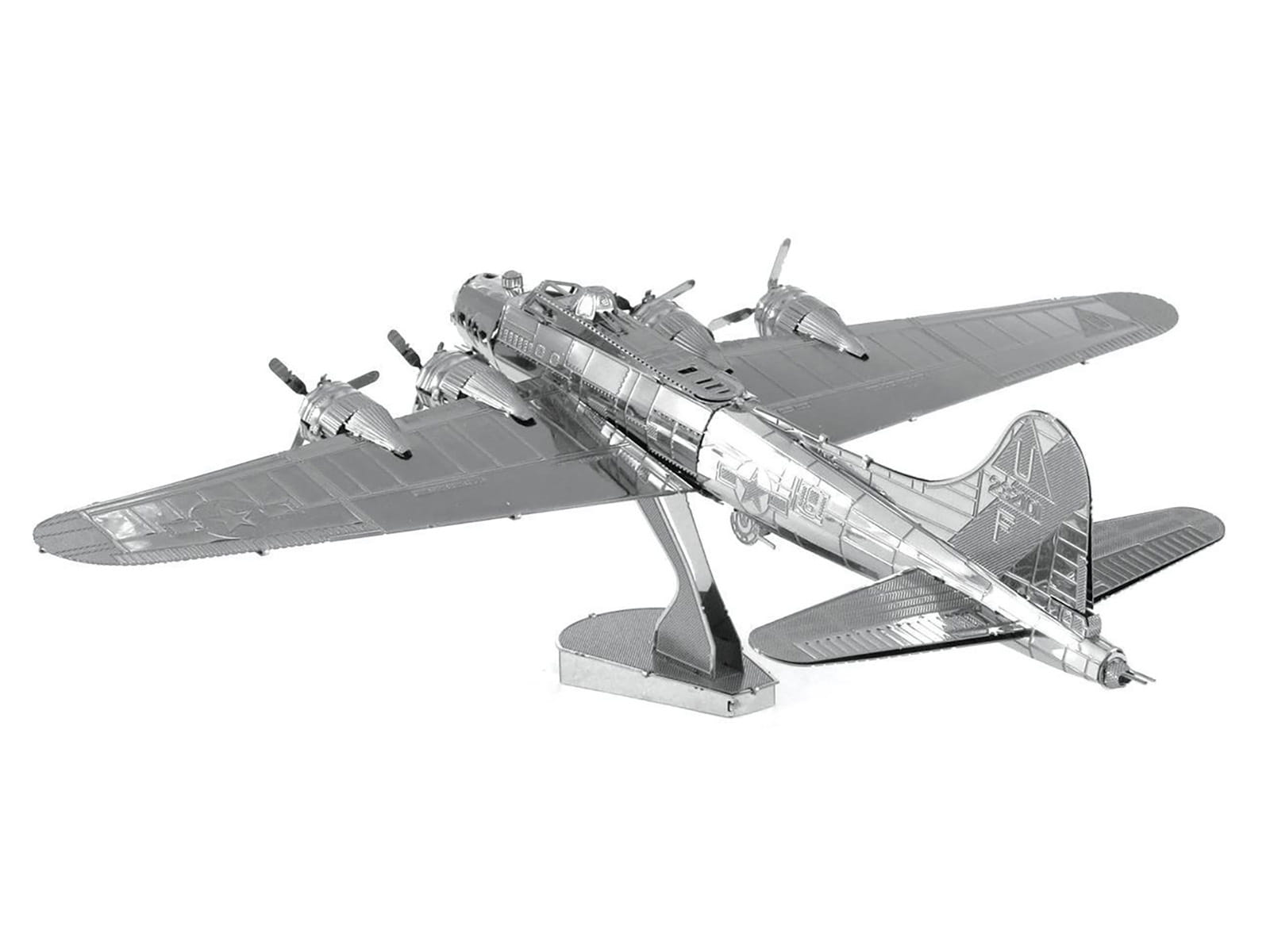 Model Kit Boeing B-17 Flying Fortress Bomber Aircraft (Moderate Difficulty) Steel Model by Metal Earth - Image 3
