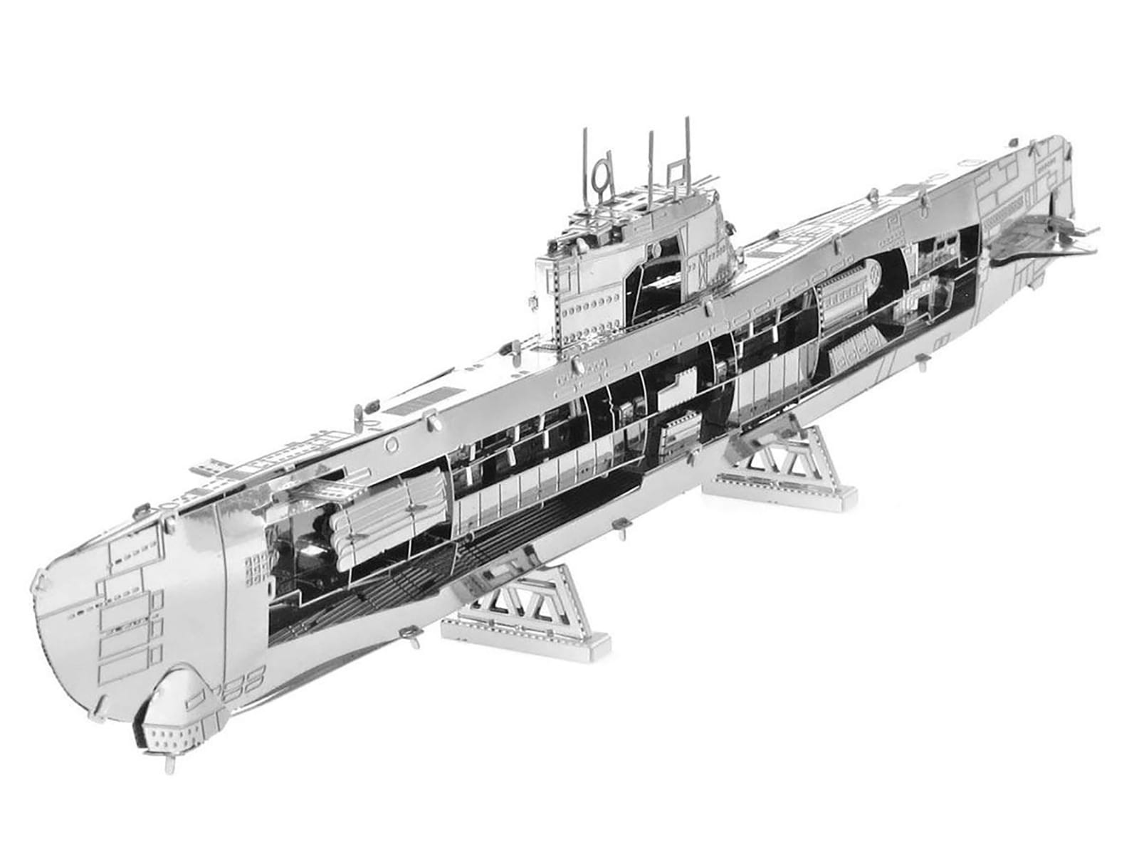 Model Kit German U-Boat Type XXI Submarine (Challenging Difficulty) Steel Model by Metal Earth - Image 2