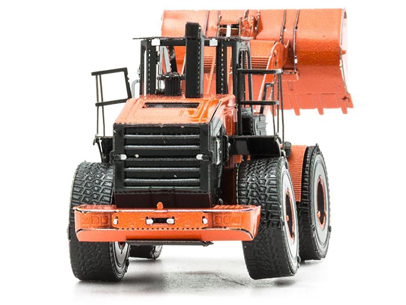 Model Kit Wheel Loader Orange and Black (Challenging Difficulty) Steel Model by Metal Earth - Image 3