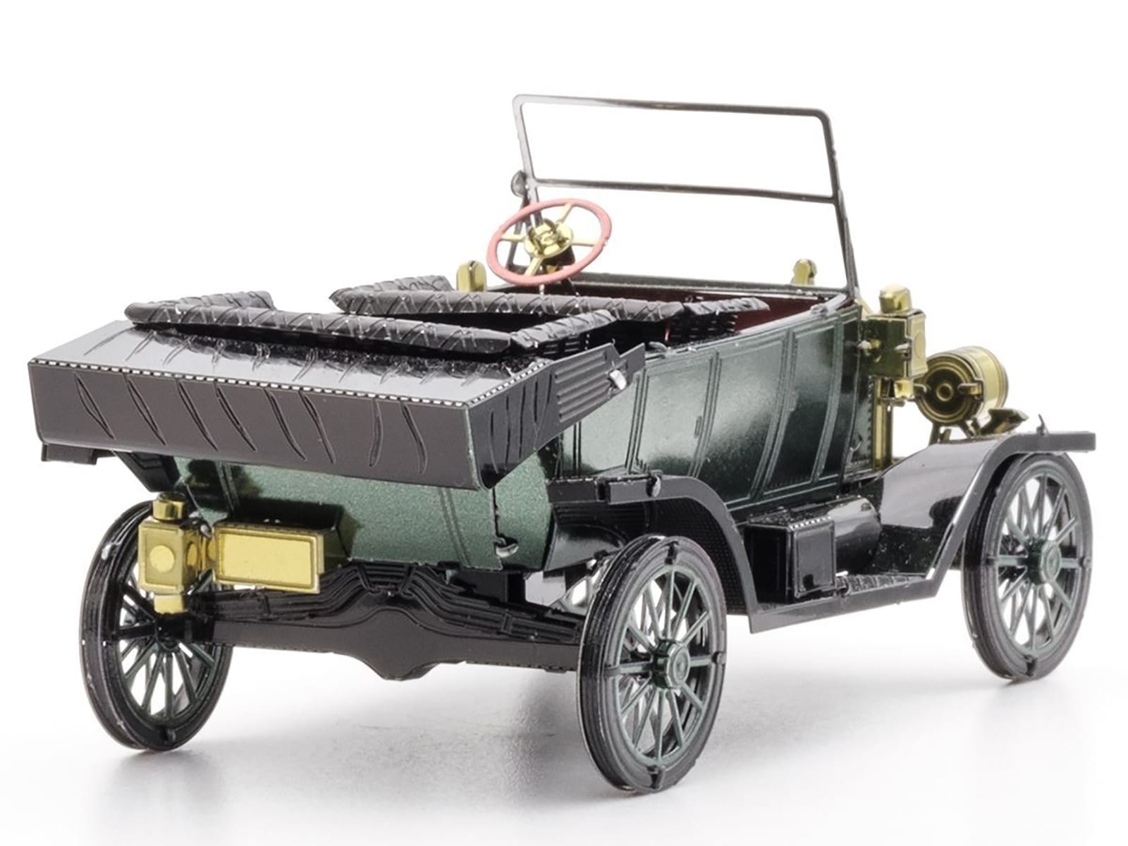 Model Kit 1910 Ford Model T Green (Moderate Difficulty) Steel Model by Metal Earth - Image 2