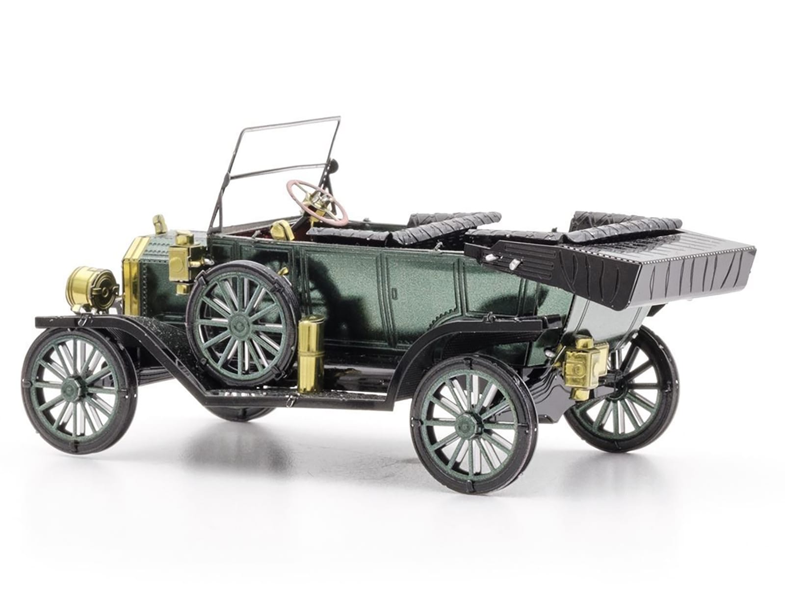 Model Kit 1910 Ford Model T Green (Moderate Difficulty) Steel Model by Metal Earth - Image 3