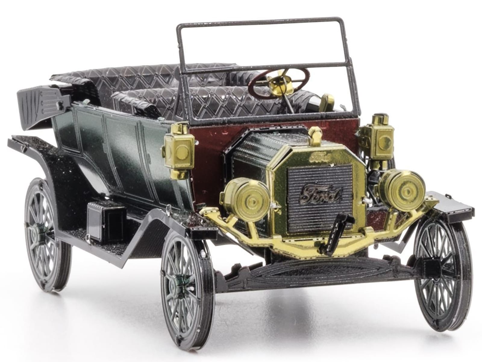 Model Kit 1910 Ford Model T Green (Moderate Difficulty) Steel Model by Metal Earth - Image 4