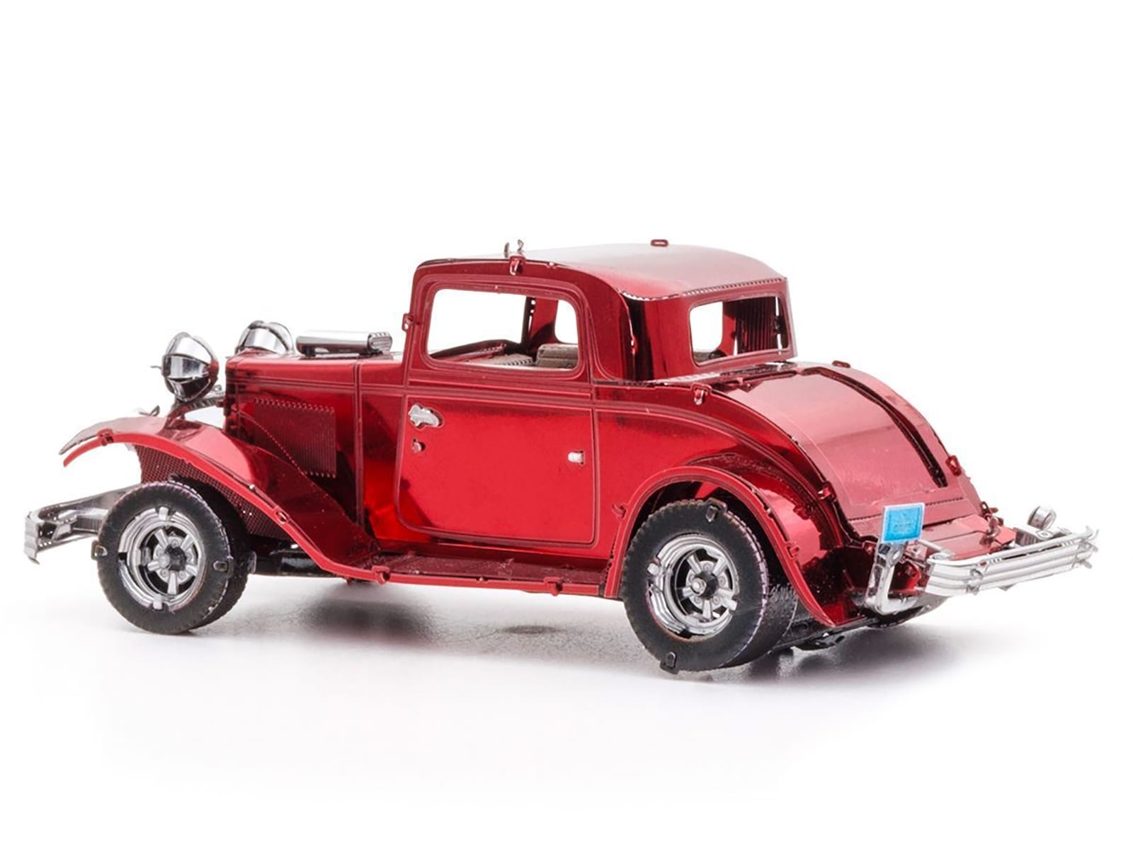 Model Kit 1932 Ford Coupe Red (Moderate Difficulty) Steel Model by Metal Earth - Image 2