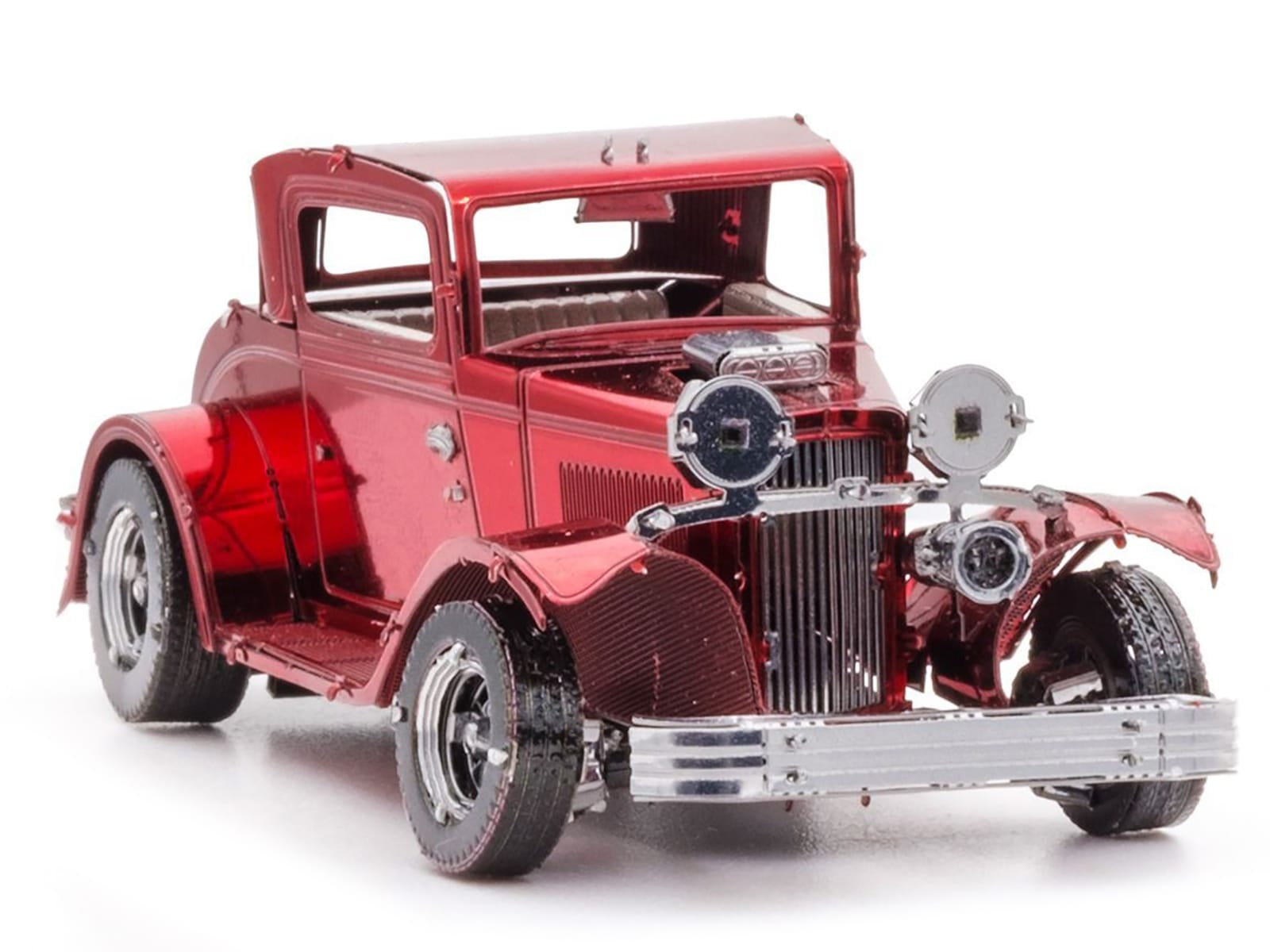 Model Kit 1932 Ford Coupe Red (Moderate Difficulty) Steel Model by Metal Earth - Image 4