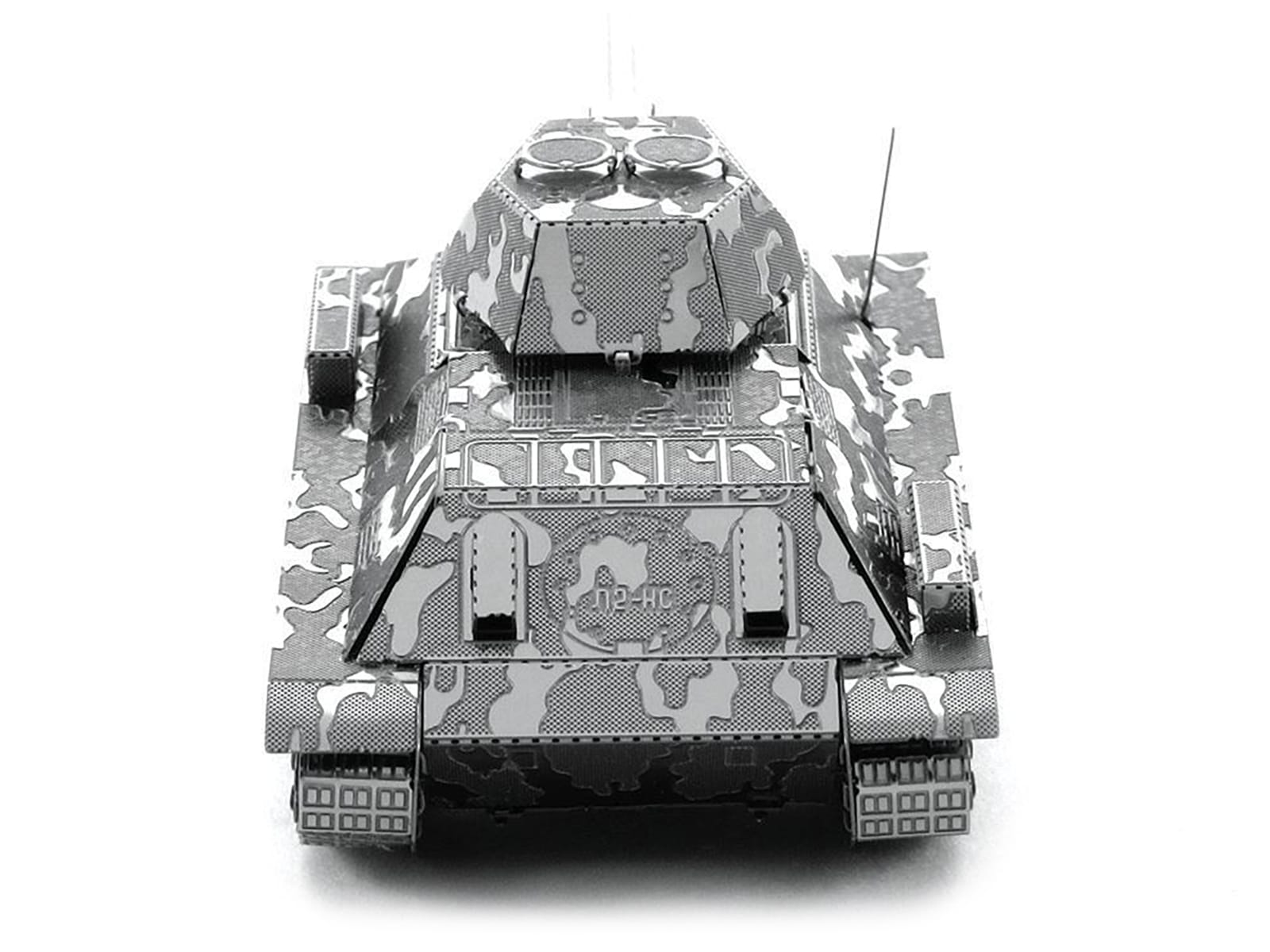 Model Kit Soviet T-34 Tank (Moderate Difficulty) Steel Model by Metal Earth - Image 4