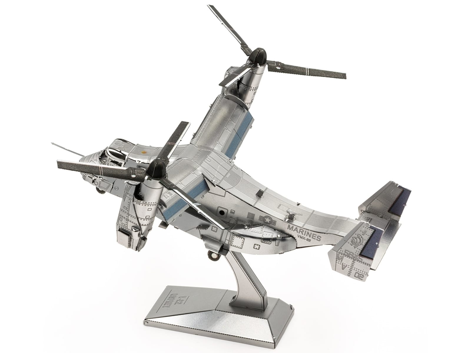 Model Kit Bell Boeing V-22 Osprey Aircraft "United States Military" (Challenging Difficulty) Steel Model by Metal Earth - Image 2