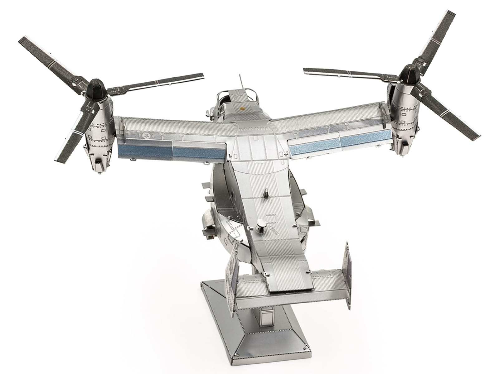 Model Kit Bell Boeing V-22 Osprey Aircraft "United States Military" (Challenging Difficulty) Steel Model by Metal Earth - Image 3