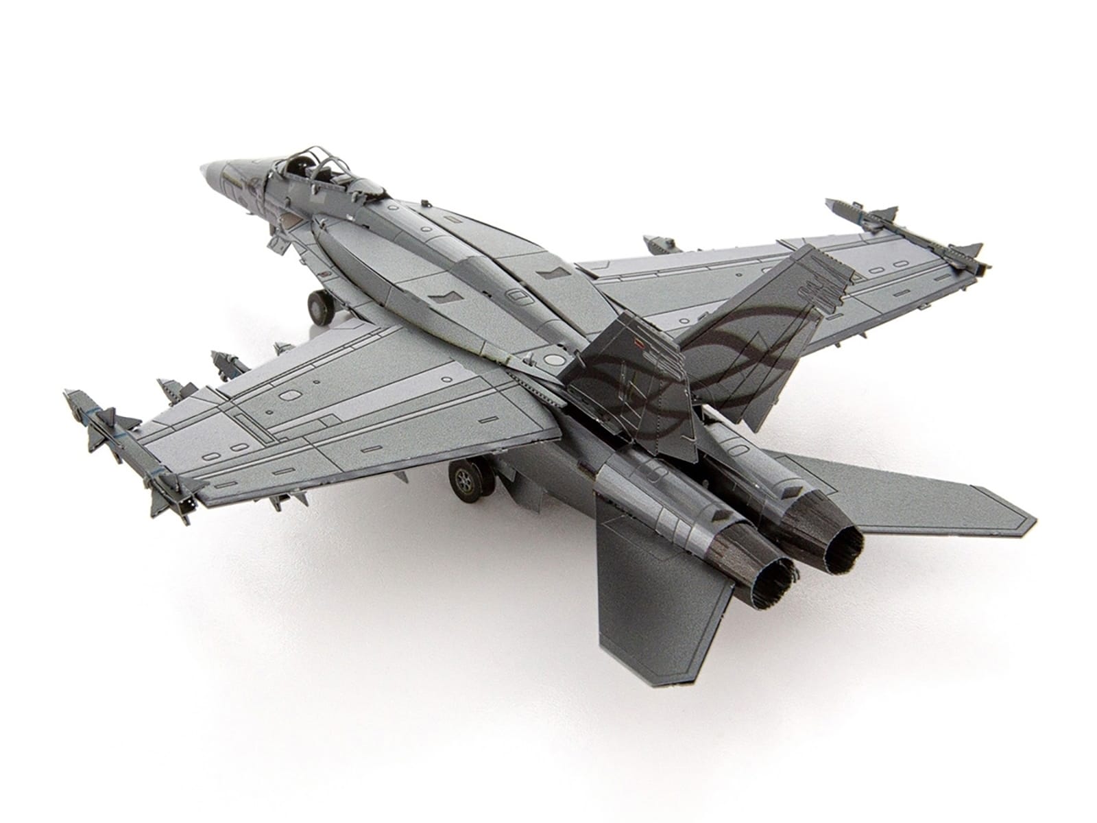 Model Kit Boeing F/A-18 Super Hornet Fighter Aircraft "United States Navy" (Moderate Difficulty) Steel Model by Metal Earth - Image 2