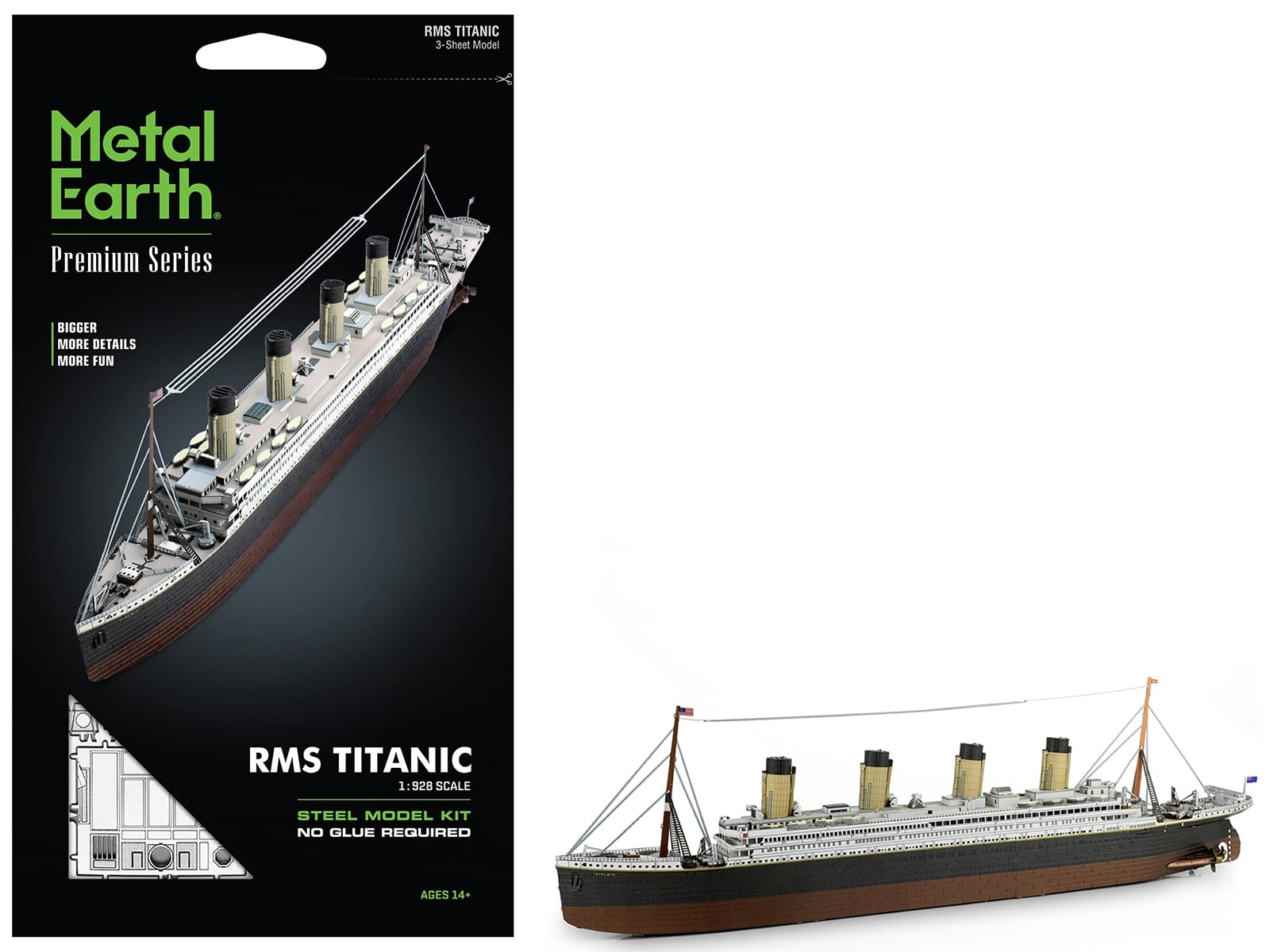 Model Kit RMS Titanic Ship (Moderate Difficulty) Steel Model by Metal Earth