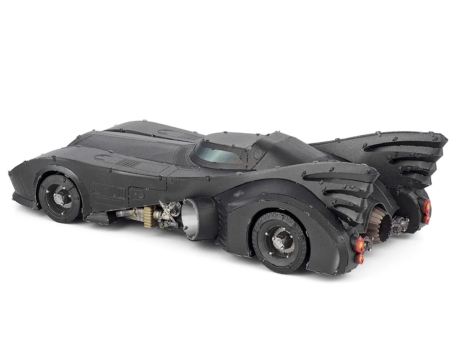 Model Kit 1989 Batmobile Black "Batman" (1989) Movie (Challenging Difficulty) Steel Model by Metal Earth - Image 2