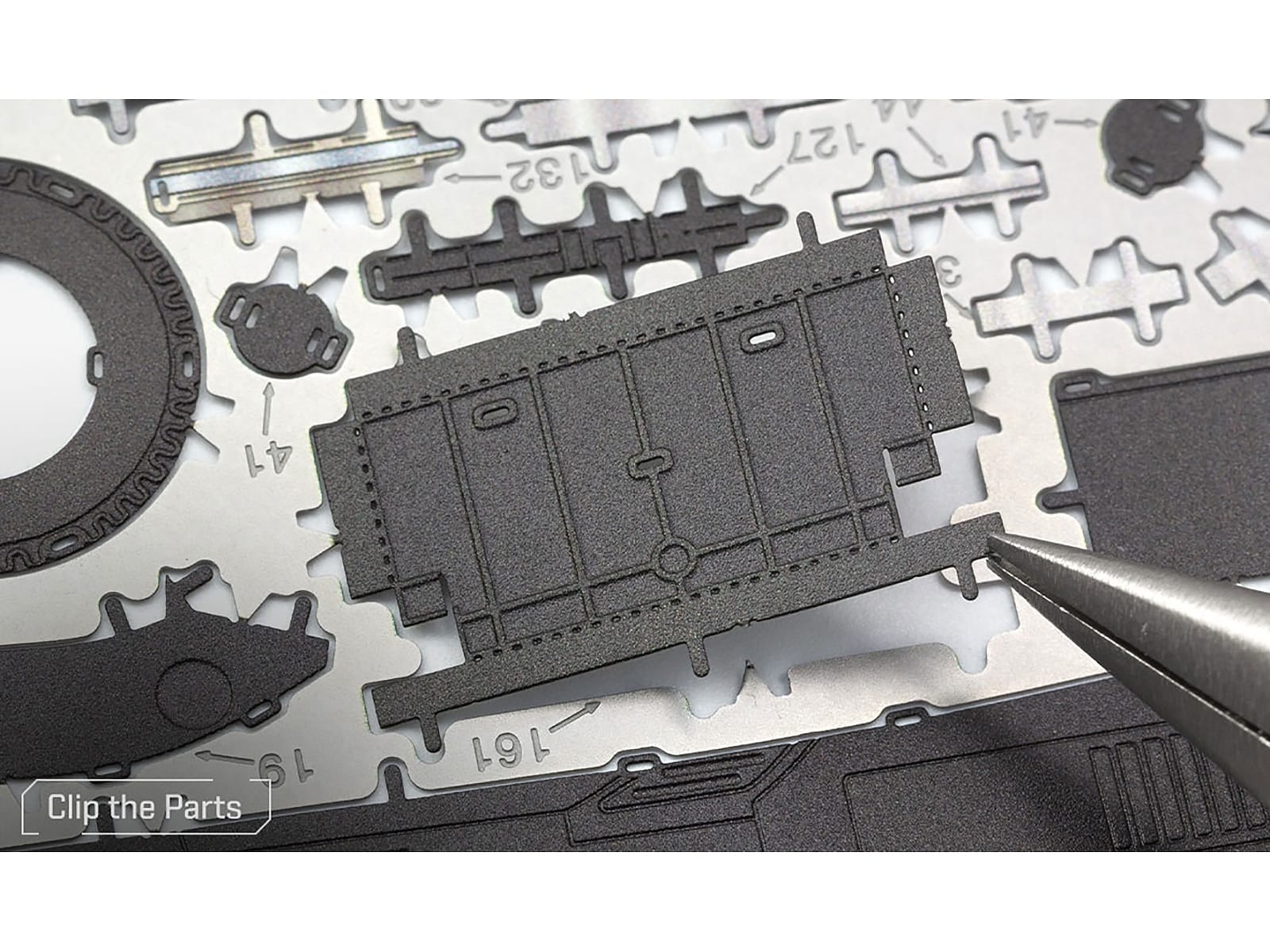 Model Kit 1989 Batmobile Black "Batman" (1989) Movie (Challenging Difficulty) Steel Model by Metal Earth - Image 4