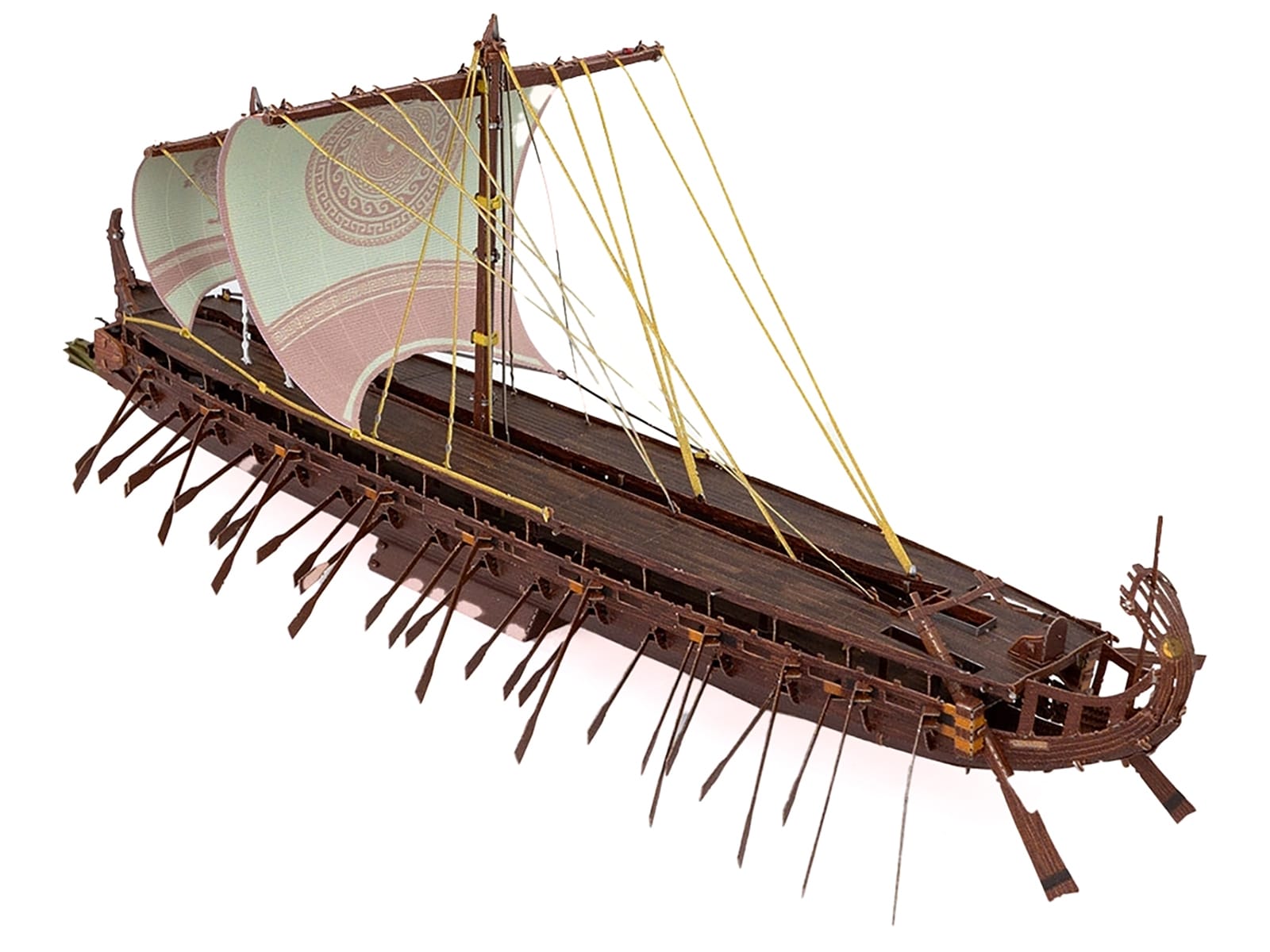 Model Kit Greek Trireme Warship (Expert Difficulty) Steel Model by Metal Earth - Image 3