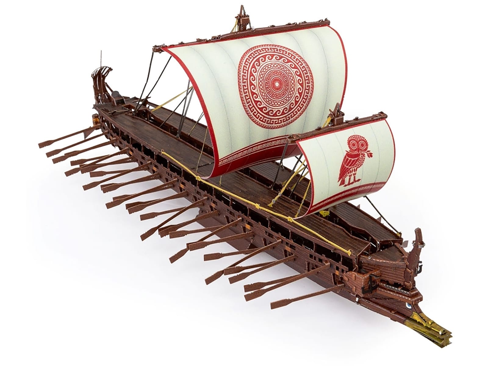 Model Kit Greek Trireme Warship (Expert Difficulty) Steel Model by Metal Earth - Image 4