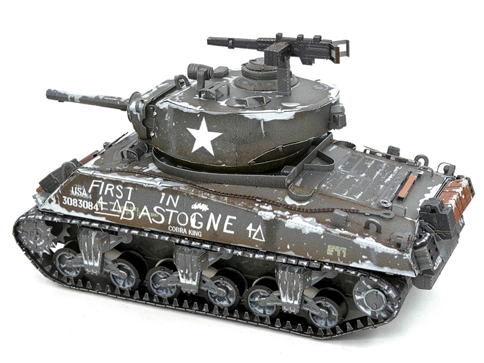 Model Kit United States M4 Sherman Tank (Moderate Difficulty) Steel Model by Metal Earth - Image 3