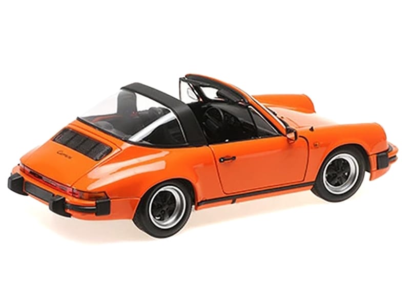 1983 Porsche 911 Carrera Targa 3.2 Orange 1/18 Diecast Model Car by Minichamps - Image 2