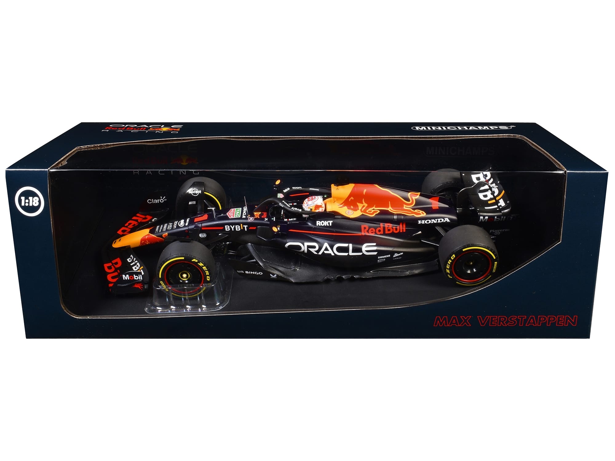 Red Bull Racing RB19 #1 Max Verstappen "Oracle" Winner F1 Formula One "Japanese GP" (2023) with Driver Limited Edition to 180 pieces Worldwide 1/18 Diecast Model Car by Minichamps - Image 3