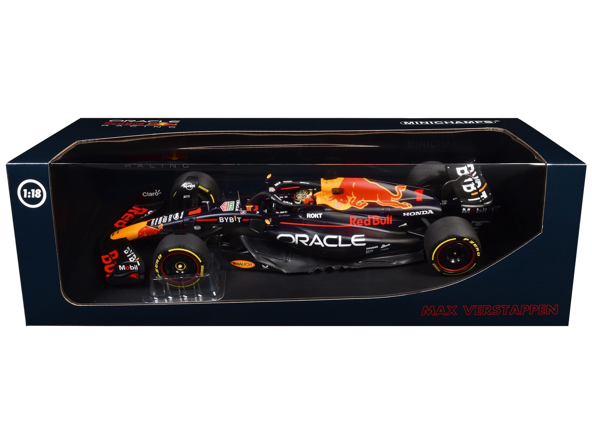 Red Bull Racing RB19 #1 Max Verstappen "Oracle" Winner F1 Formula One "Abu Dhabi GP" (2023) with Driver Limited Edition to 204 pieces Worldwide 1/18 Diecast Model Car by Minichamps - Image 2