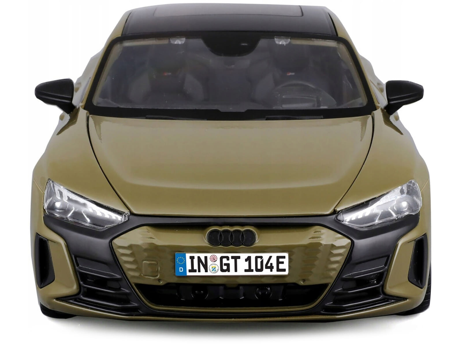 2022 Audi RS e-tron GT Dark Green with Sunroof 1/18 Diecast Model Car by Bburago - Image 3