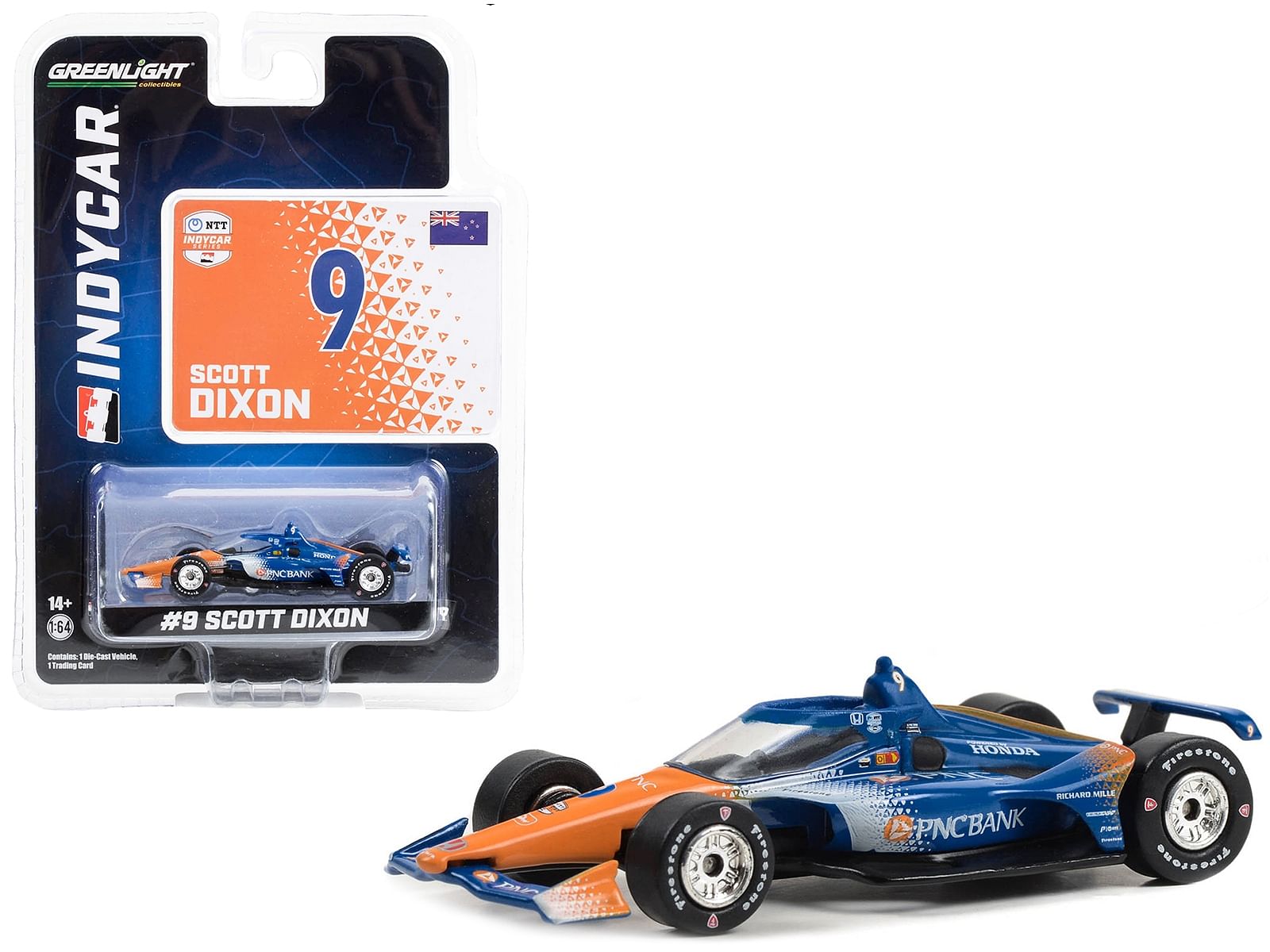 Dallara IndyCar #9 Scott Dixon “PNC Bank” Chip Ganassi Racing “NTT IndyCar Series” (2023) 1/64 Diecast Model Car by Greenlight