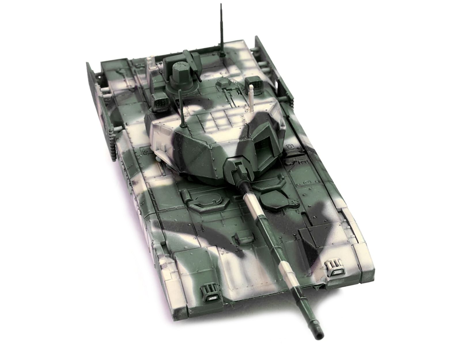 Russian T14 Armata MBT (Main Battle Tank) Multi-Woodland Camouflage “Armor Premium” Series 1/72 Diecast Model by Panzerkampf