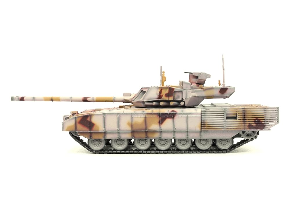 Russian T14 Armata MBT (Main Battle Tank) Multi-Desert Camouflage “Armor Premium” Series 1/72 Diecast Model by Panzerkampf