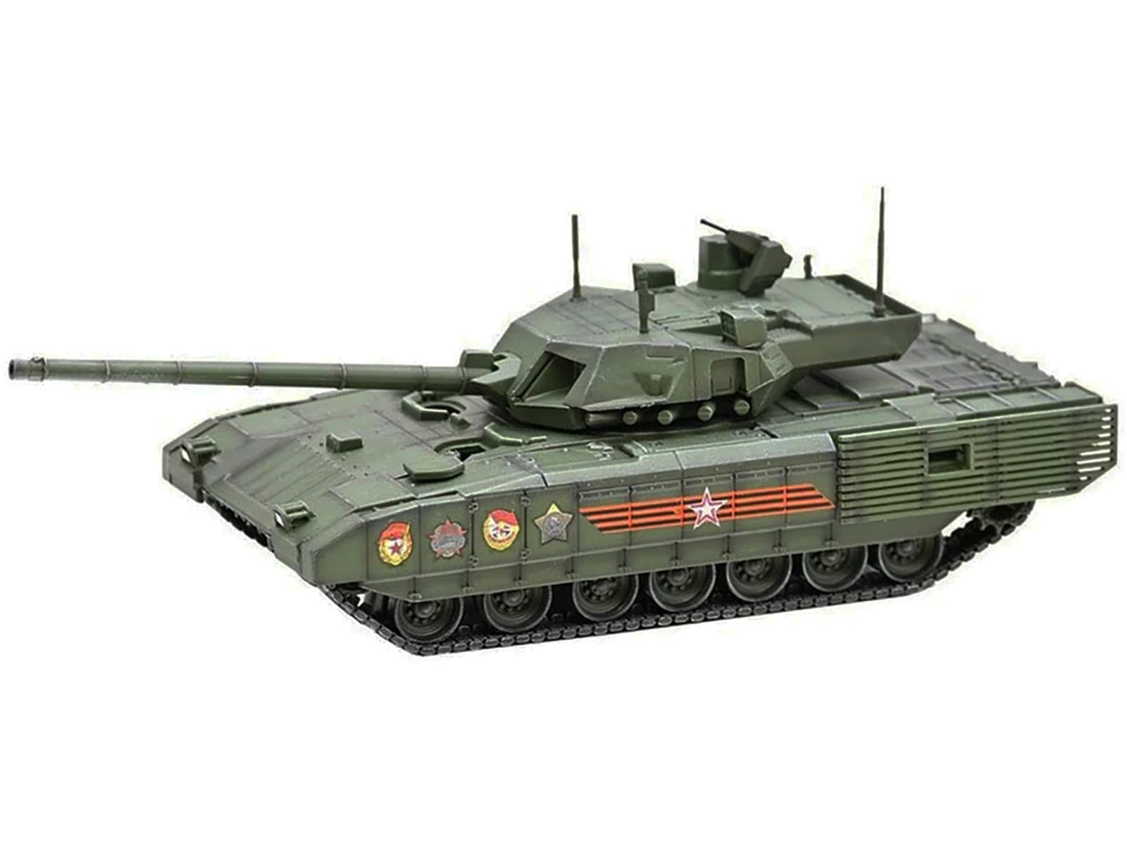Russian T14 Armata MBT (Main Battle Tank) Green Camouflage "Armor Premium" Series 1/72 Diecast Model by Panzerkampf - Image 2