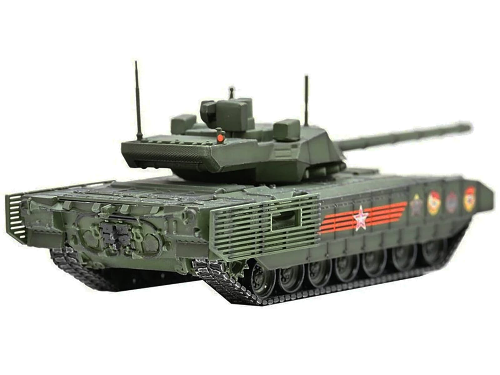 Russian T14 Armata MBT (Main Battle Tank) Green Camouflage "Armor Premium" Series 1/72 Diecast Model by Panzerkampf - Image 3