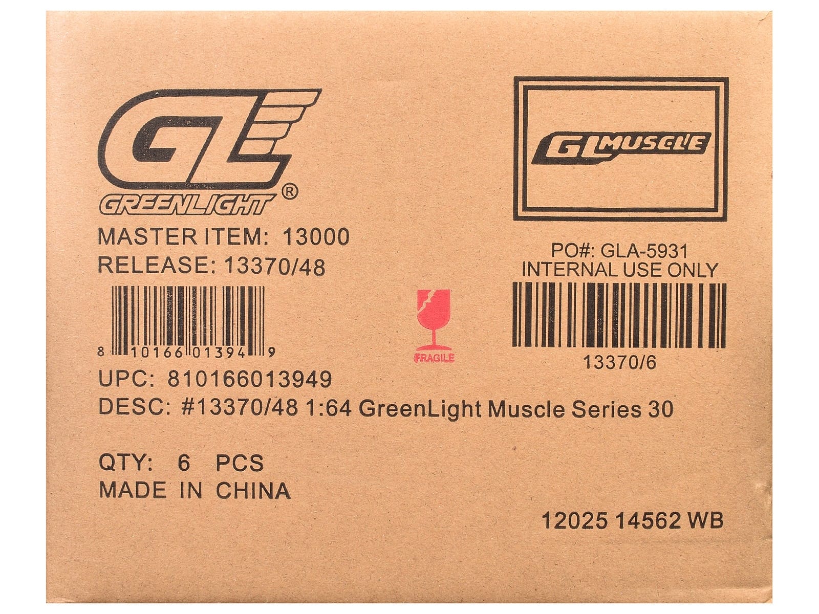 "GreenLight Muscle" Series 30 Set of 6 pieces 1/64 Diecast Model Cars by Greenlight - Image 3