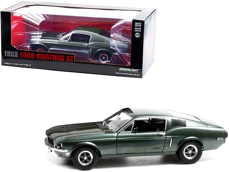 1968 Ford Mustang GT Fastback Highland Green Metallic 1 18 D