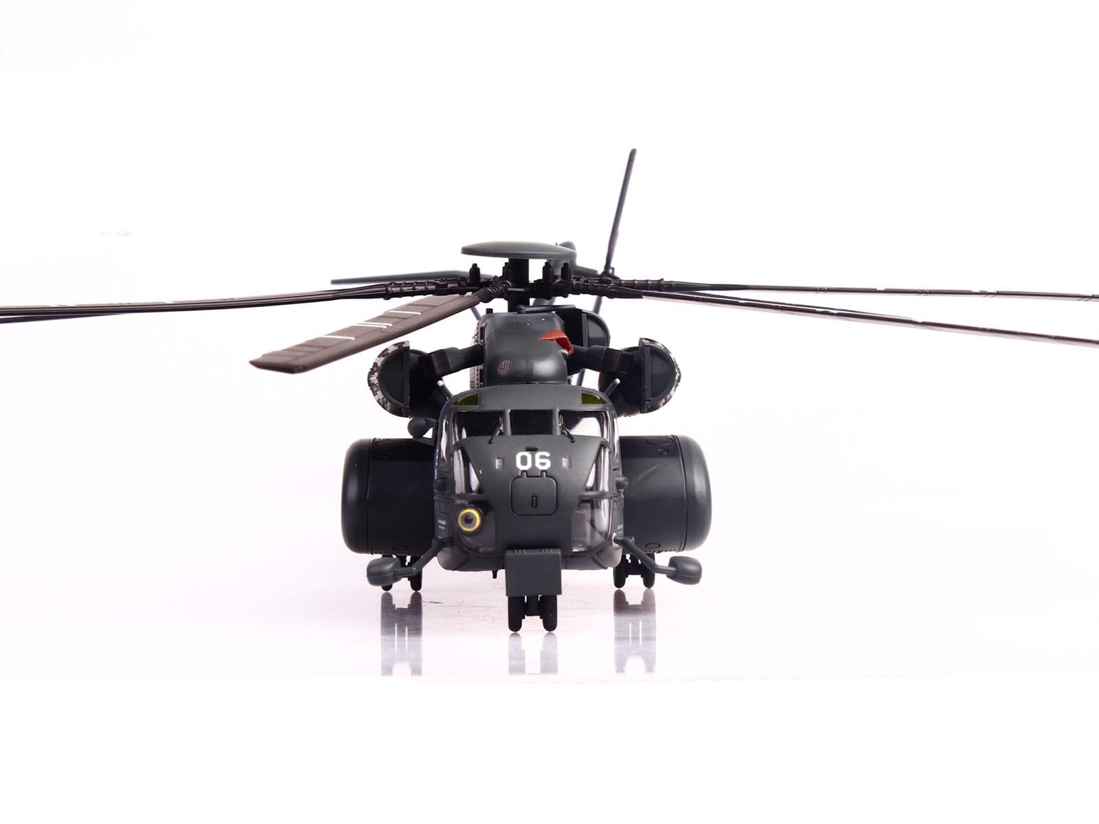 Sikorsky MH-53E Sea Dragon Helicopter "United States Navy Blackhawks Tail Number 06" Dark Gray 1/72 Diecast Model by Panzerkampf