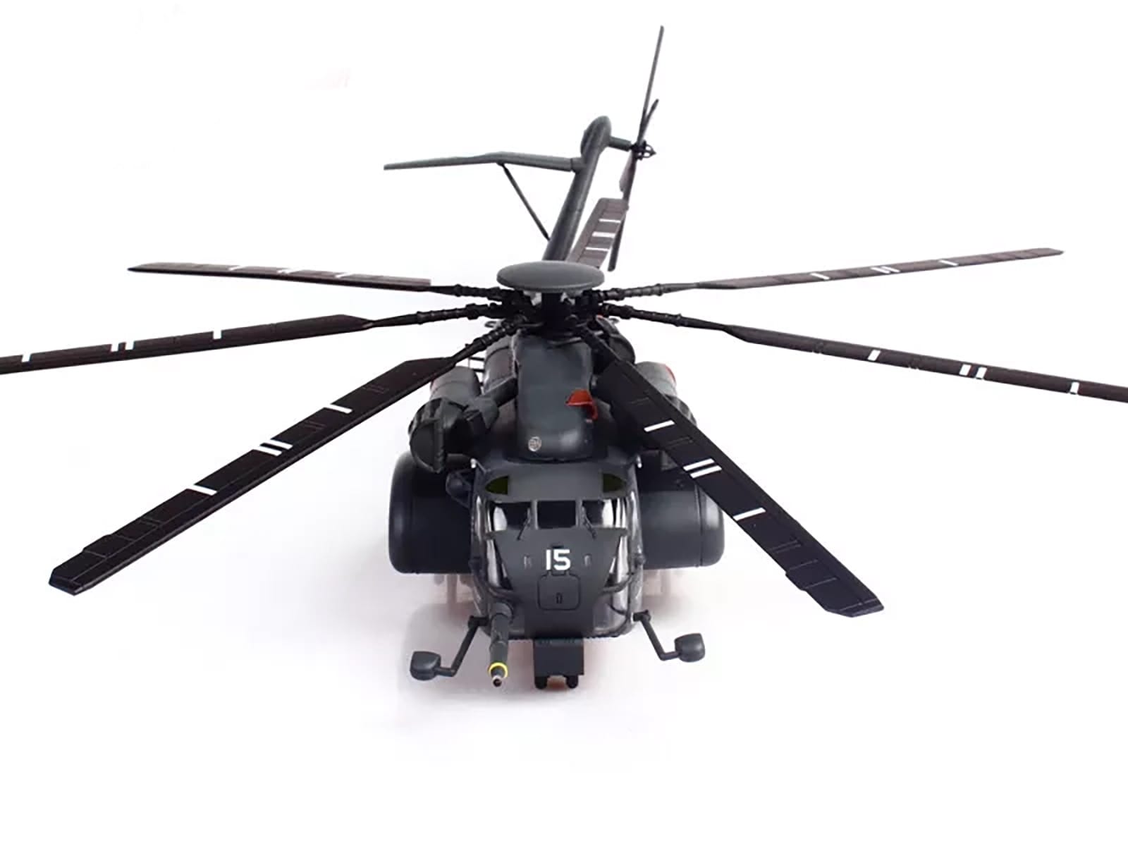 Sikorsky MH-53E Sea Dragon Helicopter "United States Navy Blackhawks Tail Number 15" Dark Gray 1/72 Diecast Model by Panzerkampf