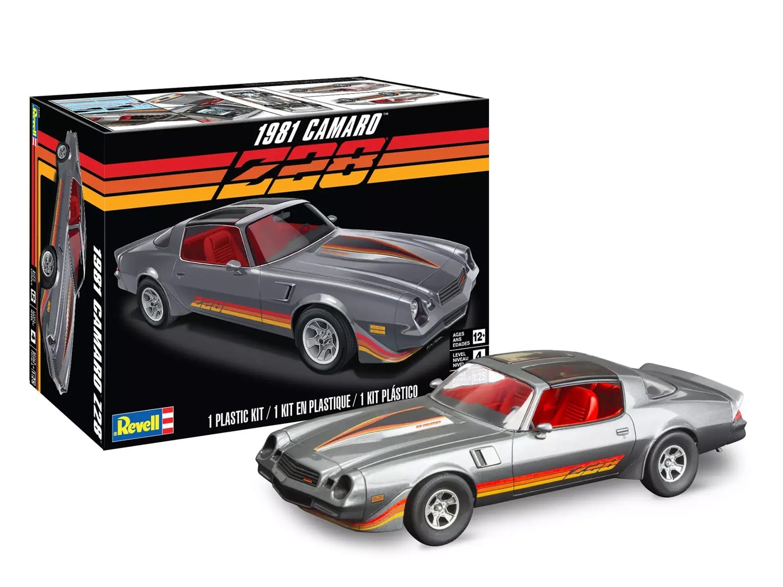 Level 4 Model Kit 1981 Chevrolet Camaro Z/28 1/25 Scale Model by Revell - Image 4