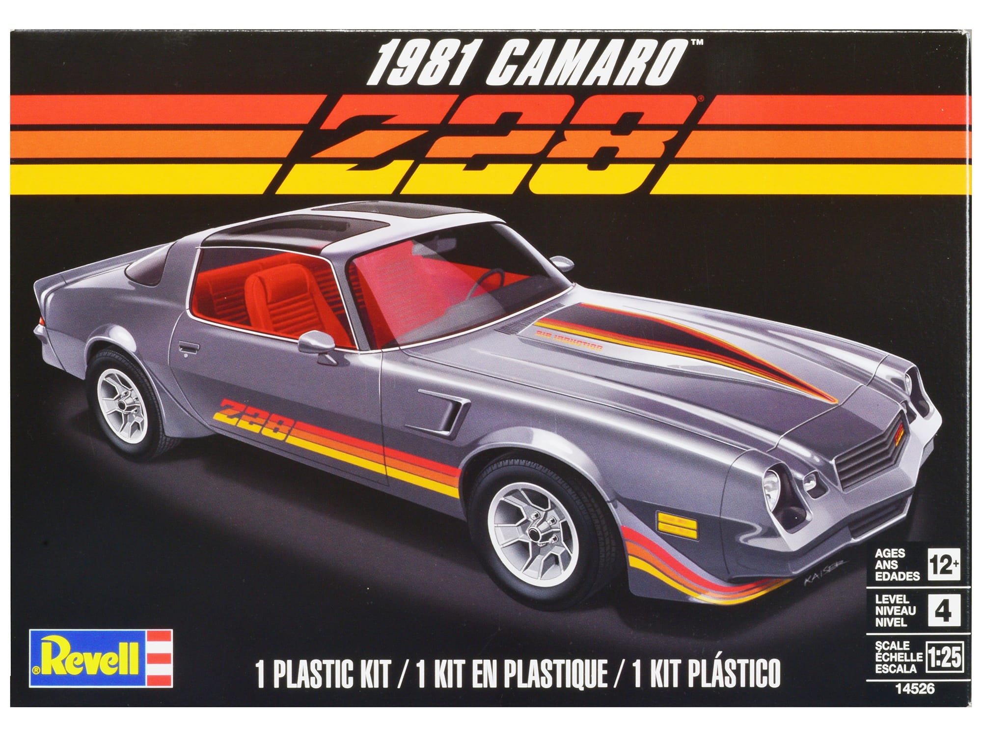 Level 4 Model Kit 1981 Chevrolet Camaro Z/28 1/25 Scale Model by Revell - Image 5