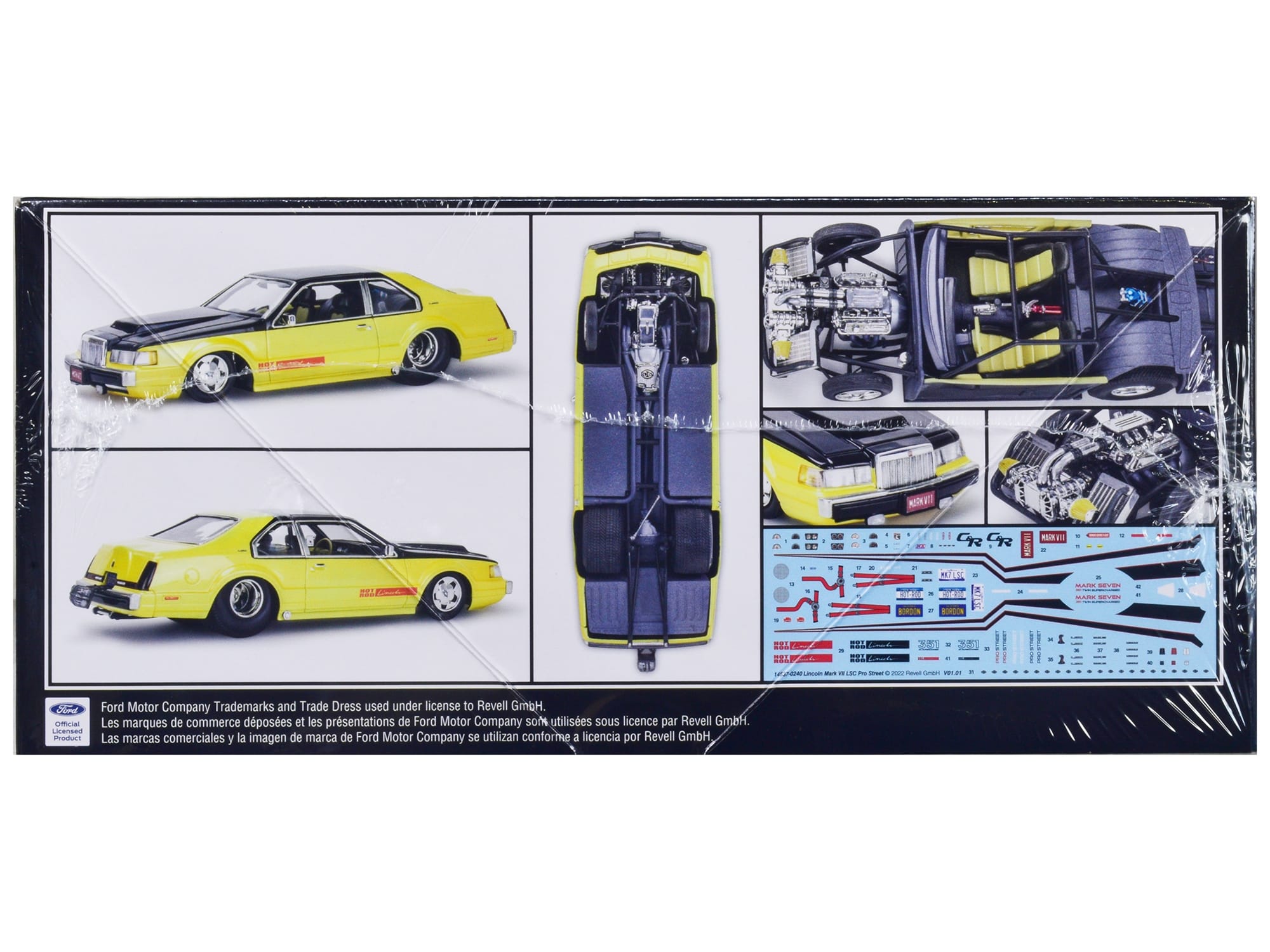 Level 5 Model Kit Lincoln Mark VII LSC Pro Street 1/25 Scale Model by Revell - Image 4