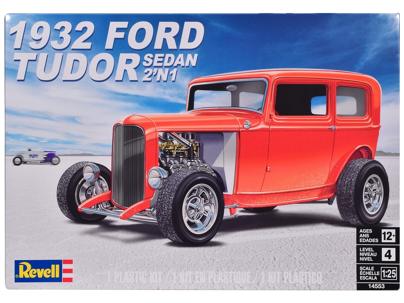Level 4 Model Kit 1932 Ford Tudor Sedan 2-in-1 Kit 1/25 Scale Model by Revell - Image 3