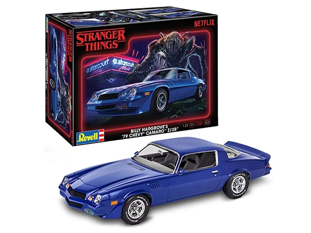 Level 4 Model Kit Billy Hargrove's 1979 Chevrolet Camaro Z/28 "Stranger Things" (2016-Current) TV Series 1/24 Scale Model by Revell