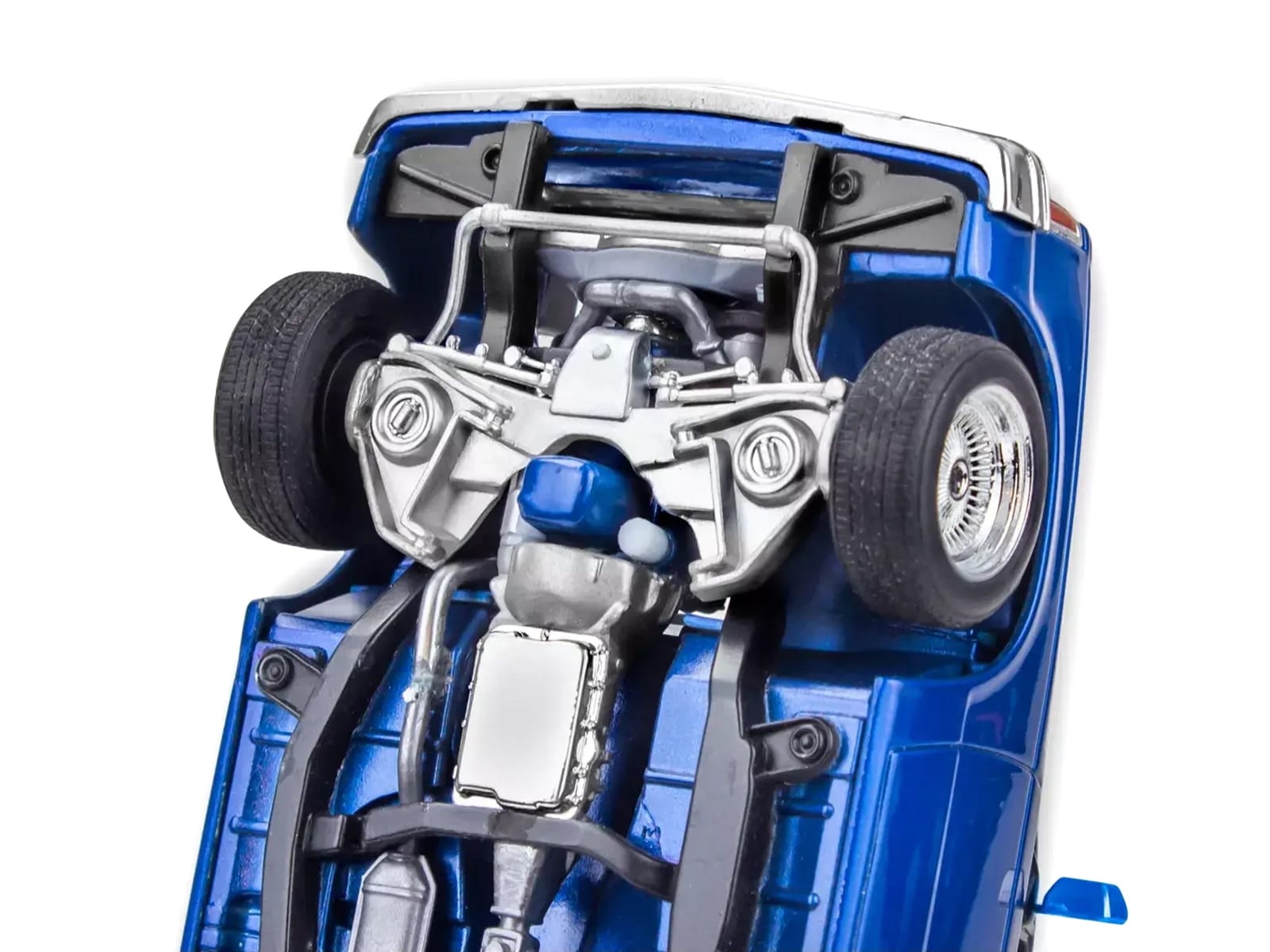 Level 4 Model Kit 1991 Chevrolet S-10 Lowrider Pickup Truck with 1/64 Diecast Version Included "Big + Little Series" 1/25 Scale Model by Revell - Image 4