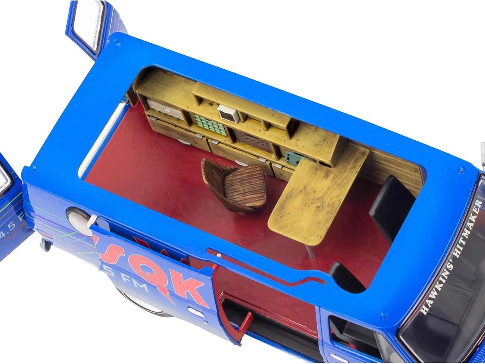 Level 3 Model Kit 1977 GMC "WSQK Squawk" Van "Stranger Things" (2016-2025) TV Series 1/25 Scale Model by Revell - Image 4
