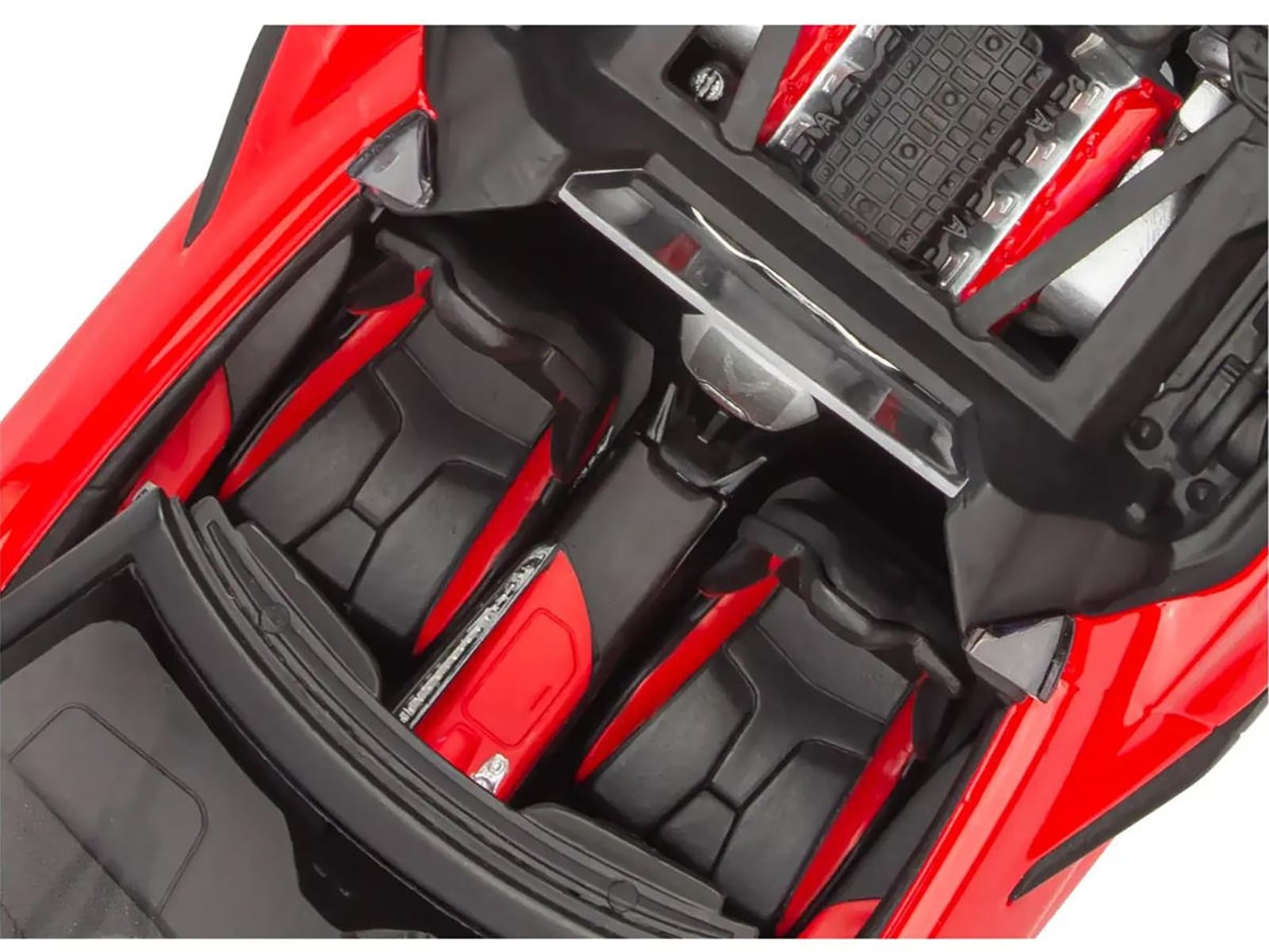 Level 4 Model Kit 2022 Chevrolet Corvette C8 Hardtop Convertible 1/25 Scale Model by Revell - Image 3