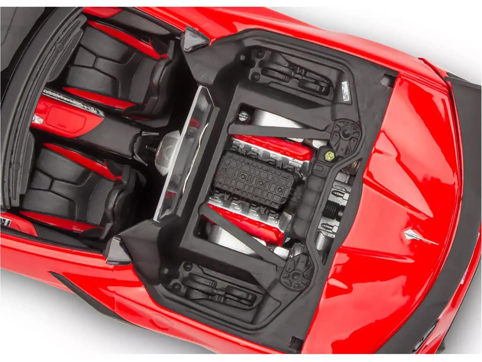 Level 4 Model Kit 2022 Chevrolet Corvette C8 Hardtop Convertible 1/25 Scale Model by Revell - Image 4