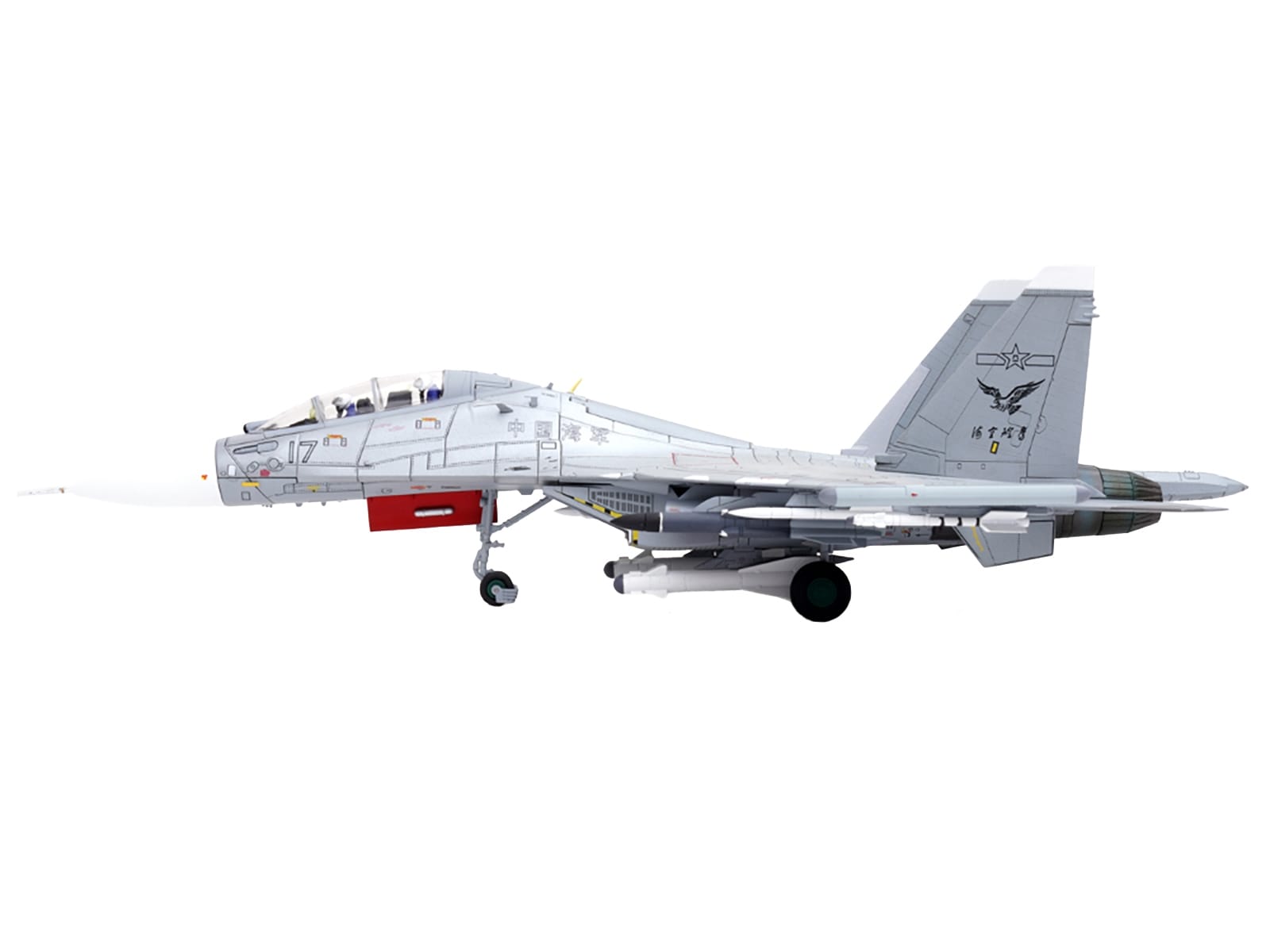 Sukhoi Su-30MKK Flanker-G Fighter Aircraft #17 "People's Liberation Army (PLA) Naval Aviation's Sea and Air Eagle Regiment" Chinese Air Force "Wing" Series 1/72 Diecast Model by Panzerkampf - Image 2